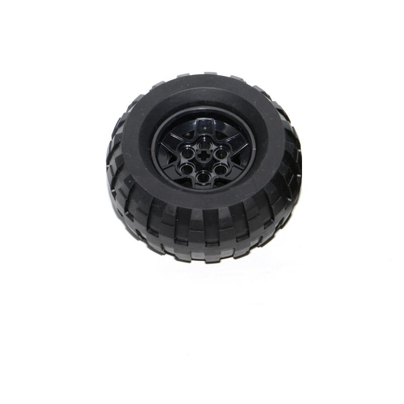 Свинья Радуга Детали MOC Колесо 56908 + 45982 Шина 81,6 x 38 R Совместимые Кирпичики High-Tech Конструктор DIY Блоки Частицы Игрушка для Детей Подарок