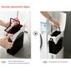 2 In 1 Integrated Trash Can Toilet Brush Set Toilet Corner Trash Bin Cleaning Brush Covered Paper for Bathroom Accessories