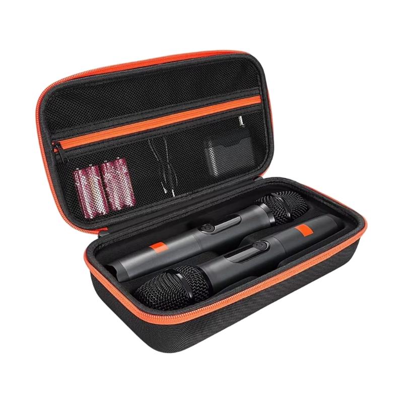 Водонепроницаемая Беспроводная Сумка для Хранения 2 Микрофонов для Беспроводных 2 Podcaster-ов в Поездке с Портативным Дизайном