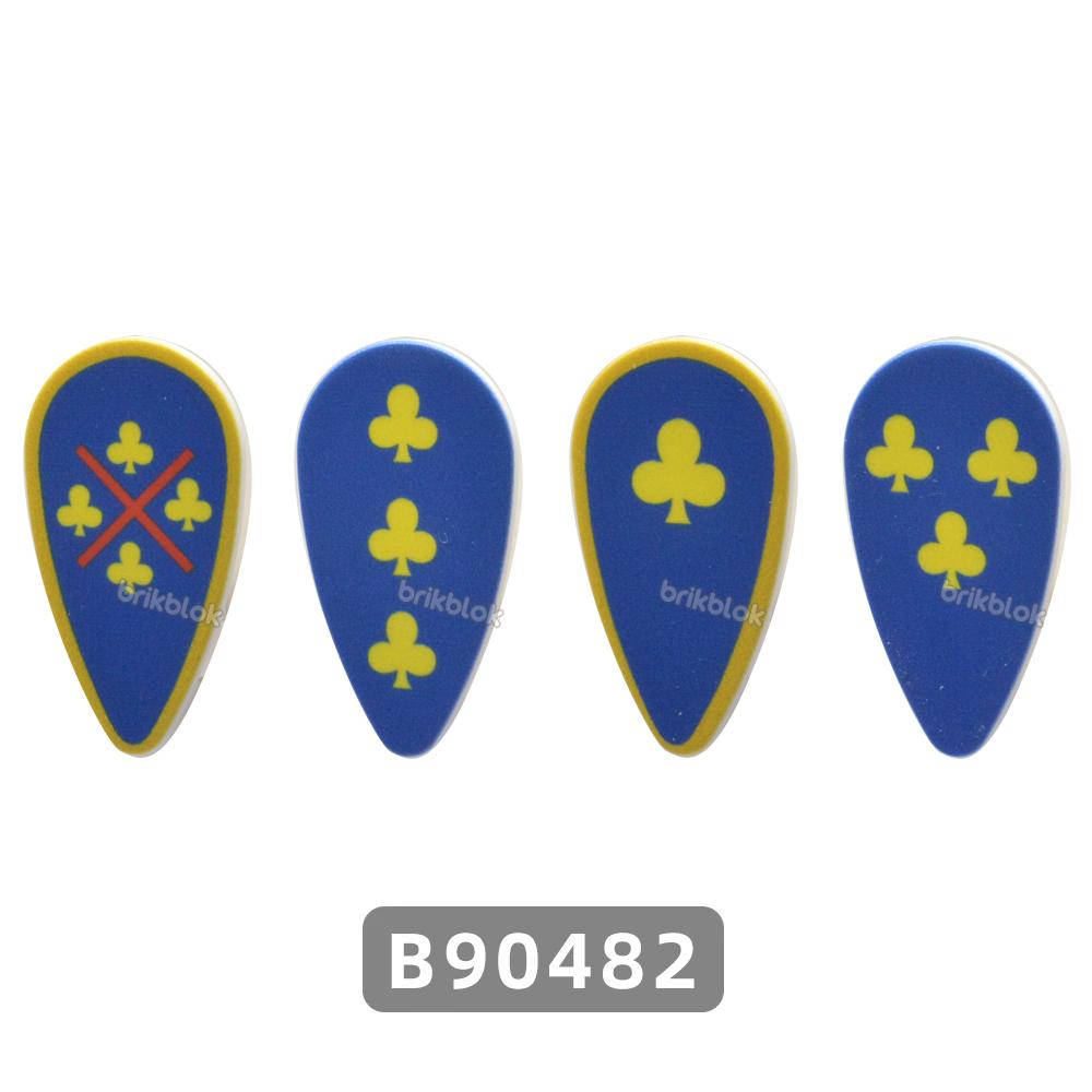 MOC Classic Castle Printed Building Block Toy Kite Shields Flag Mat European Medieval Age Castle Series for Figures