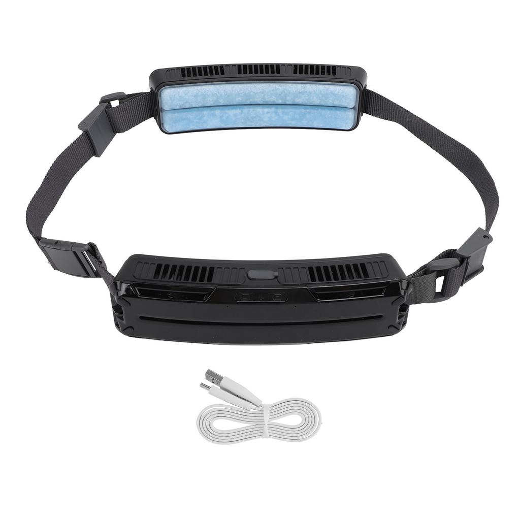 Носимый поясной вентилятор Hands Free сильный ветер охлаждение перезаряжаемый регулируемый ремень для путешествий кемпинг Fi