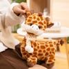 Cute Giraffe Plush Doll High Quality Short Plush Stuffed Animal Scarf Toy For Children