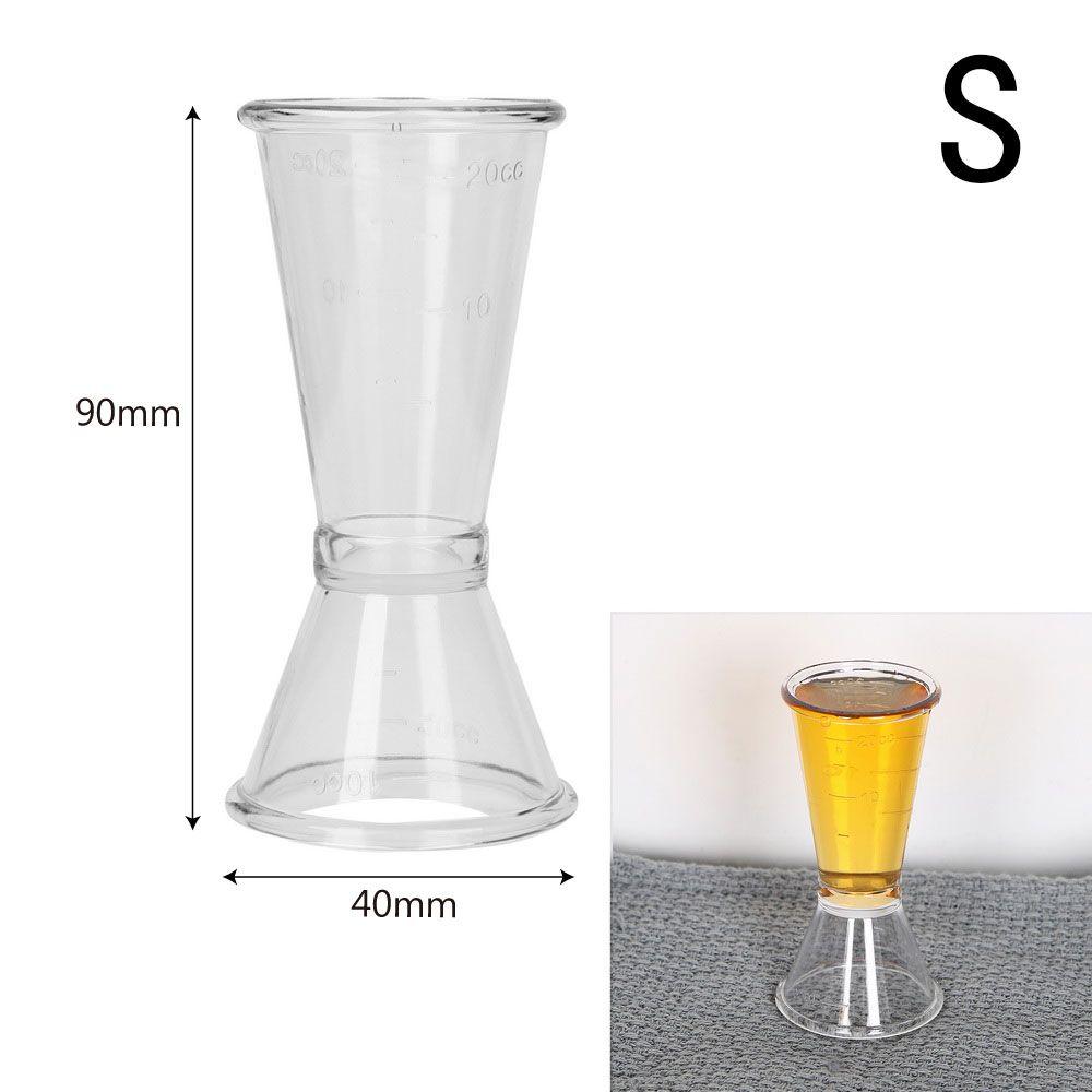 Party Bar Single Drink  Jigger Short Cocktail Shaker Double Shot Measure Cup