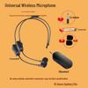 Universal 2.4G Wireless Microphone Headset & Amplifier for Teachers, Tour Guides, and Outdoor Use.