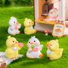 Moss Micro-landscapeCute Couple Duckling DollsDollhouse Decorations Accessories Mini Ornaments