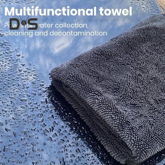 Microfiber Cleaning Cloth Ultra Absorbent Towel Mirror Shine Protects Paint No Lint Car Wash Towel for Streak Free Car Washing