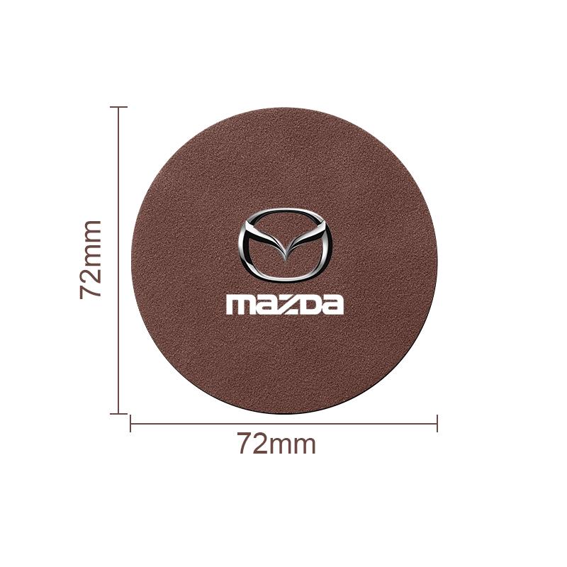 mazda Нескользящие подставки под стаканы с логотипом - Совместимы с различными моделями Mazda
