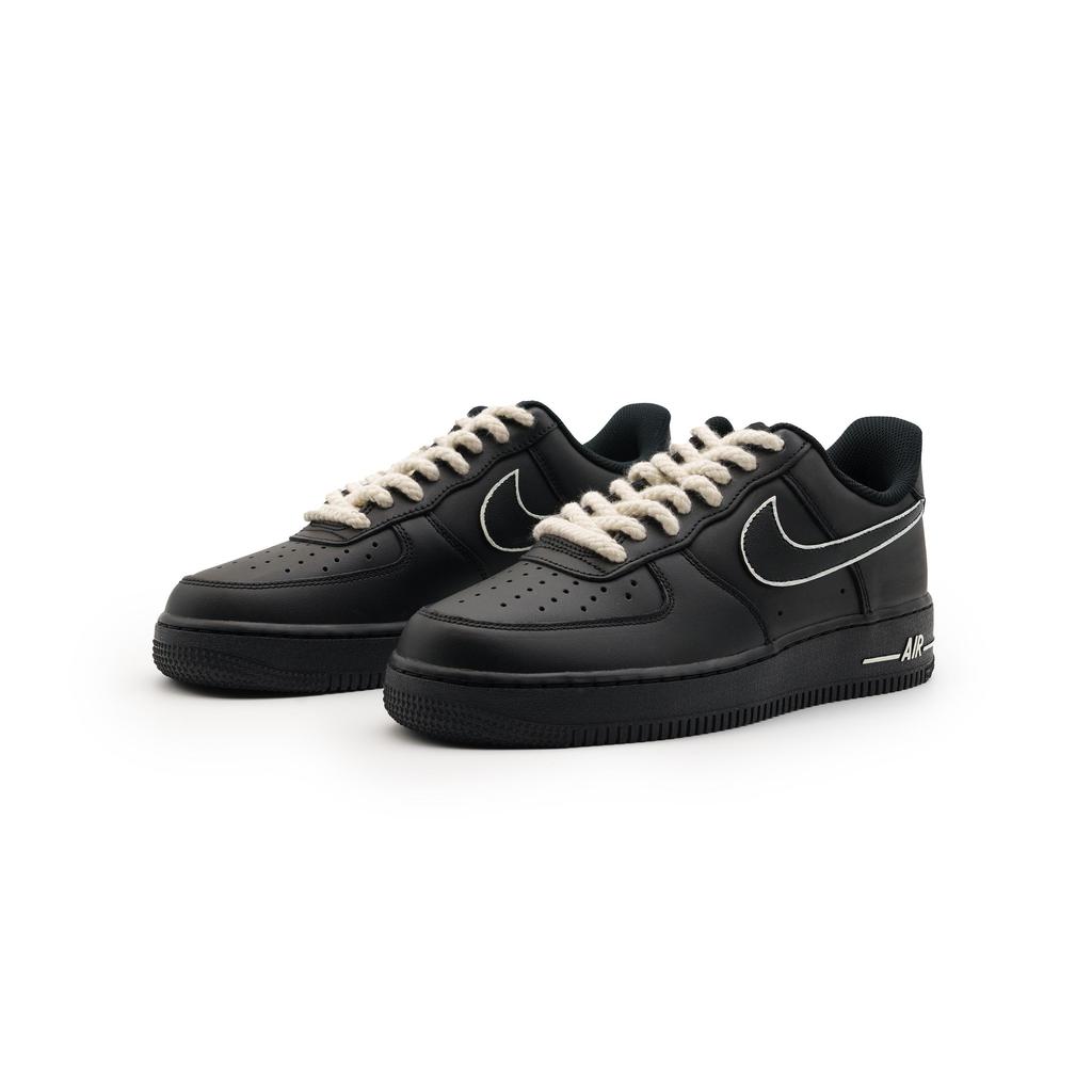 Nike Air Force 1 Fashion Coverage Slip Resistant Cushioning Low top Skateboard Shoes Unisex Black CW2288-001(Team719-)