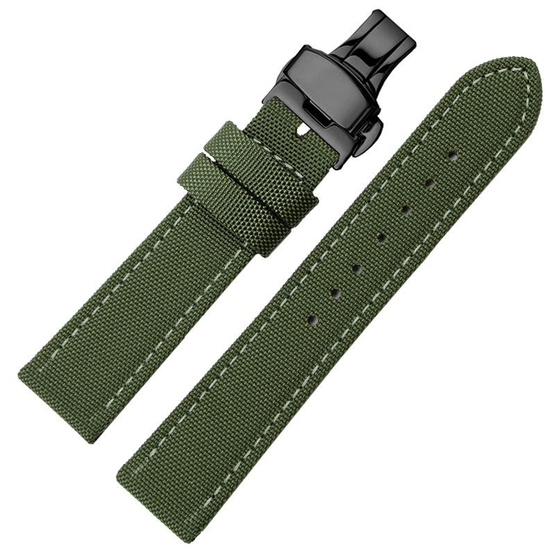 18 мм 20 мм 22 мм Универсальный ремешок из нейлона и холста, водонепроницаемый ремешок для смарт-часов Casio Longines Citizen Tissot Seiko 19 мм 21 мм 23 мм 24 мм