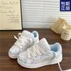2025 Spring New Student Versatile Sports Casual Board Shoes Korean Version of the Design Sense Color Matching Bread Shoes Women's Fashion Trend