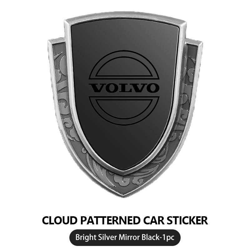 Cloud Pattern Car Body Sticker Aluminum Alloy Auto Grille Badge For Volvo V60 V50 V40 S80 S60 S90 C40 XC40 V70 XC70 XC60 XC90