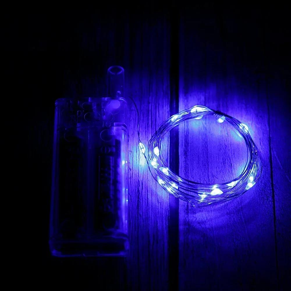 Светодиодные гирлянды из медной проволоки на батарейках, гирлянда, водонепроницаемая, наружная, сказочная подсветка, рождественская, свадебная вечеринка, декор, оптовая продажа