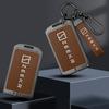 Новый Чехол-Ключница с NFC-картой из Сплава и Кожи, Защитный Чехол-Ракушка, Держатель для Автомобильного Брелока, Аксессуары для Интерьера Автомобиля ZEEKR 001 009