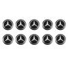 VFO1   14 мм Наклейка на брелок автомобиля Алюминиевый значок Наклейка Для Mercedes Benz AMG Smart W205 C300 W203 W206 W108 W124 W126 W140 W168 W169.