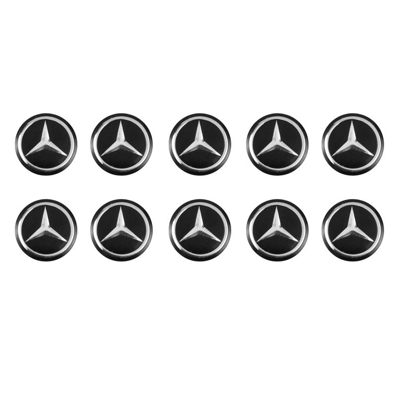 VFO1 14 мм Наклейка на брелок автомобиля Алюминиевый значок Наклейка Для Mercedes Benz AMG Smart W205 C300 W203 W206 W108 W124 W126 W140 W168 W169.