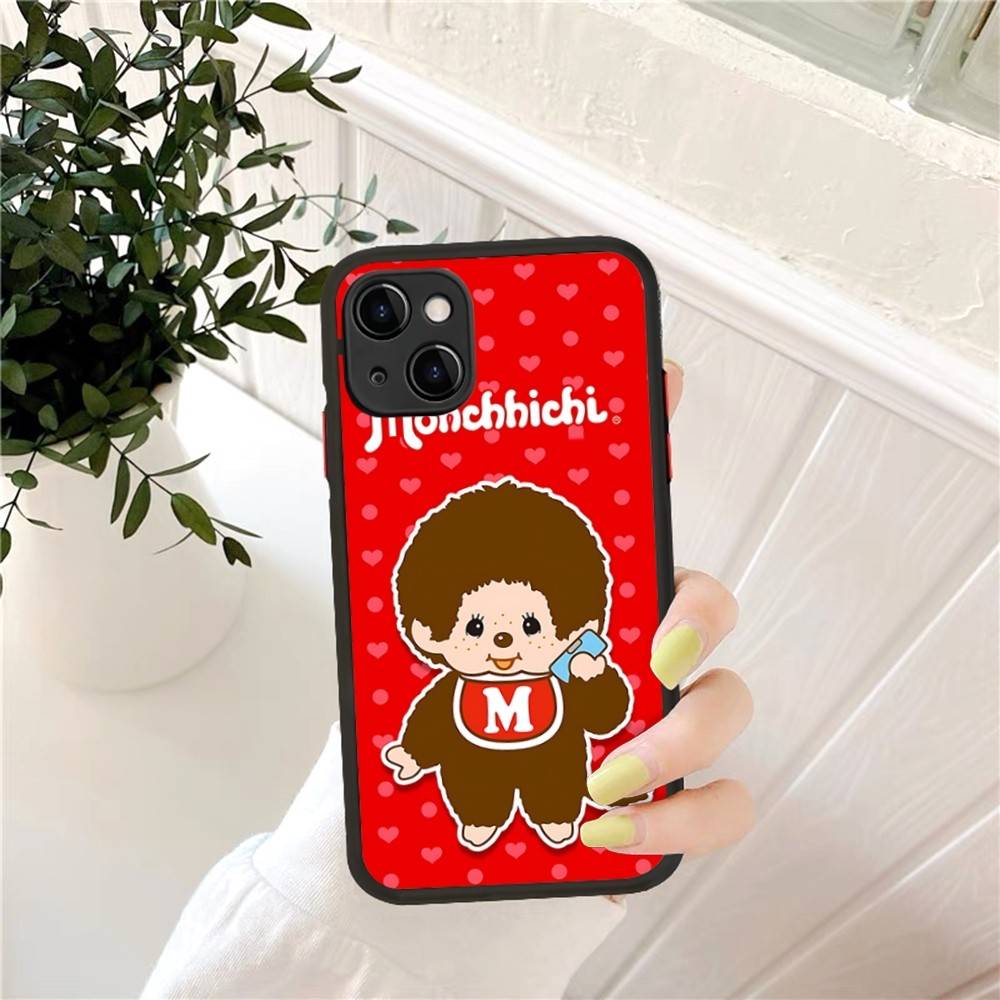 Cute Cartoon M-Monchhichi Phone Case For IPhone 14 12 13 Mini Pro Max 8 7 Plus X XR XS MAX Translucent Matte Covers