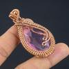 Pink Kunzite Pendant Gemstone Jewelry, 999 Copper Wire Wrapped Pendant, Handmade Jewelry Birthstone Pendant, Gift For Him