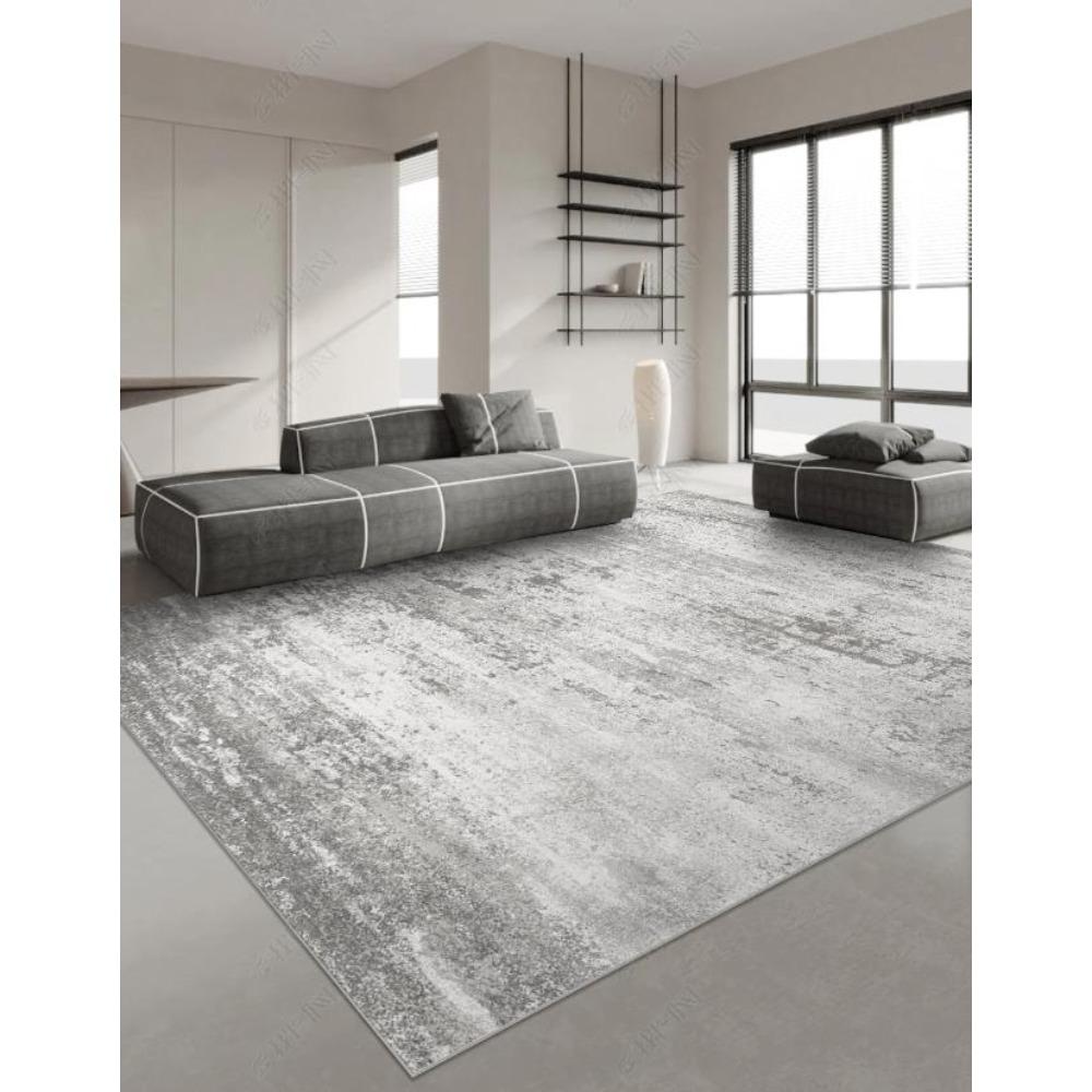 Ковры в японском стиле для гостиной, легкая роскошь, декор спальни, ковер большой площади для дома, серый, противоскользящий коврик, моющийся коврик для лаунжа