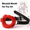 Пара Оральный секс Минет Игрушка Дилдо Стимулятор Разеватель рта Секс-игрушка Мужская мастурбация БДСМ Снаряжение Женский раздвигатель рта Игрушки