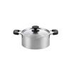Maruyama Content CO3-20R, 20cm (6.5 Gal) Double-handled Pot with 2.9L Capacity, Graduated, Suitable for Induction and Gas Stoves, Stainless Steel, Wit