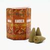 7x Amber Backflow Incense Cones, 10 Pack Aromatika