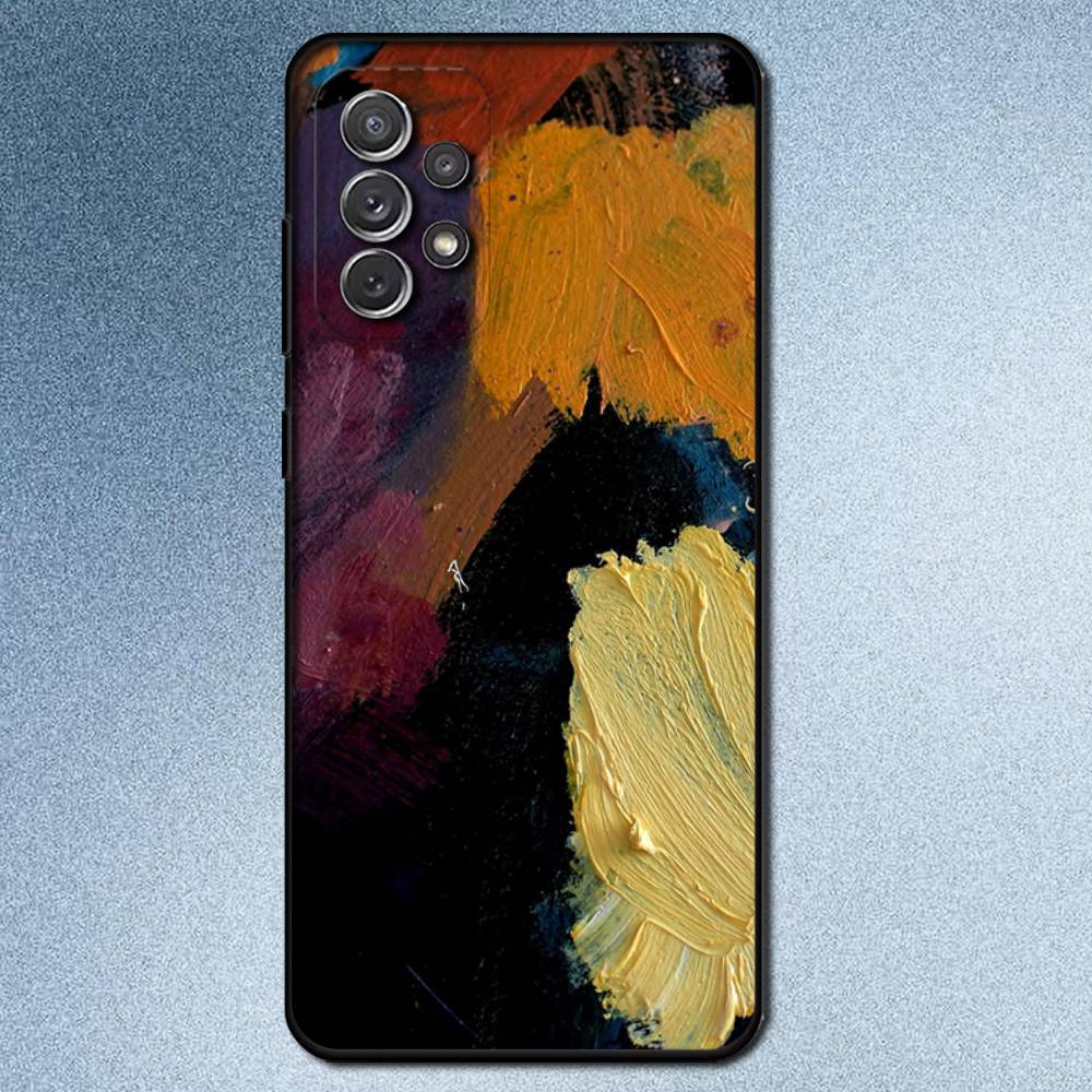 Набор акварели Палитра красок Чехол для телефона Для Samsung S25,S24,S21,S22,S23,S30,Ultra,S20,Plus,Fe,Lite,Note,10,9,5G Черный чехол