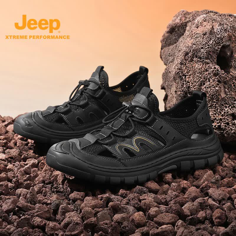 Jeep Мужские летние спортивные сандалии с закрытым носком