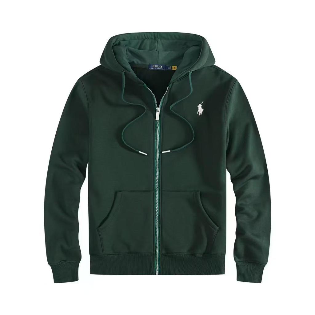 Унисекс свободная толстовка 2025: Однотонный повседневный кардиган на молнии с вышивкой маленькой лошади