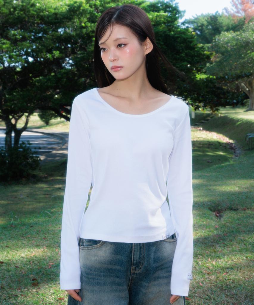 ROSEFRANTZ Essential Rose Label Long Sleeve [Ivory]