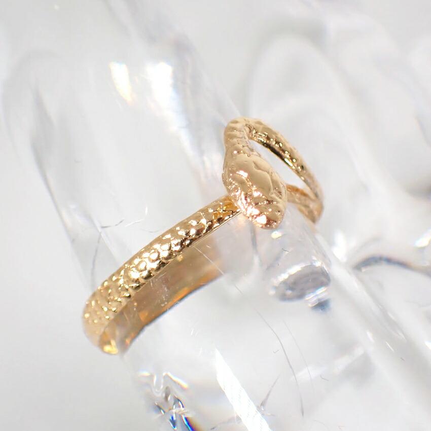 [Used] K18YG Snake Ring /No.9/g466-52