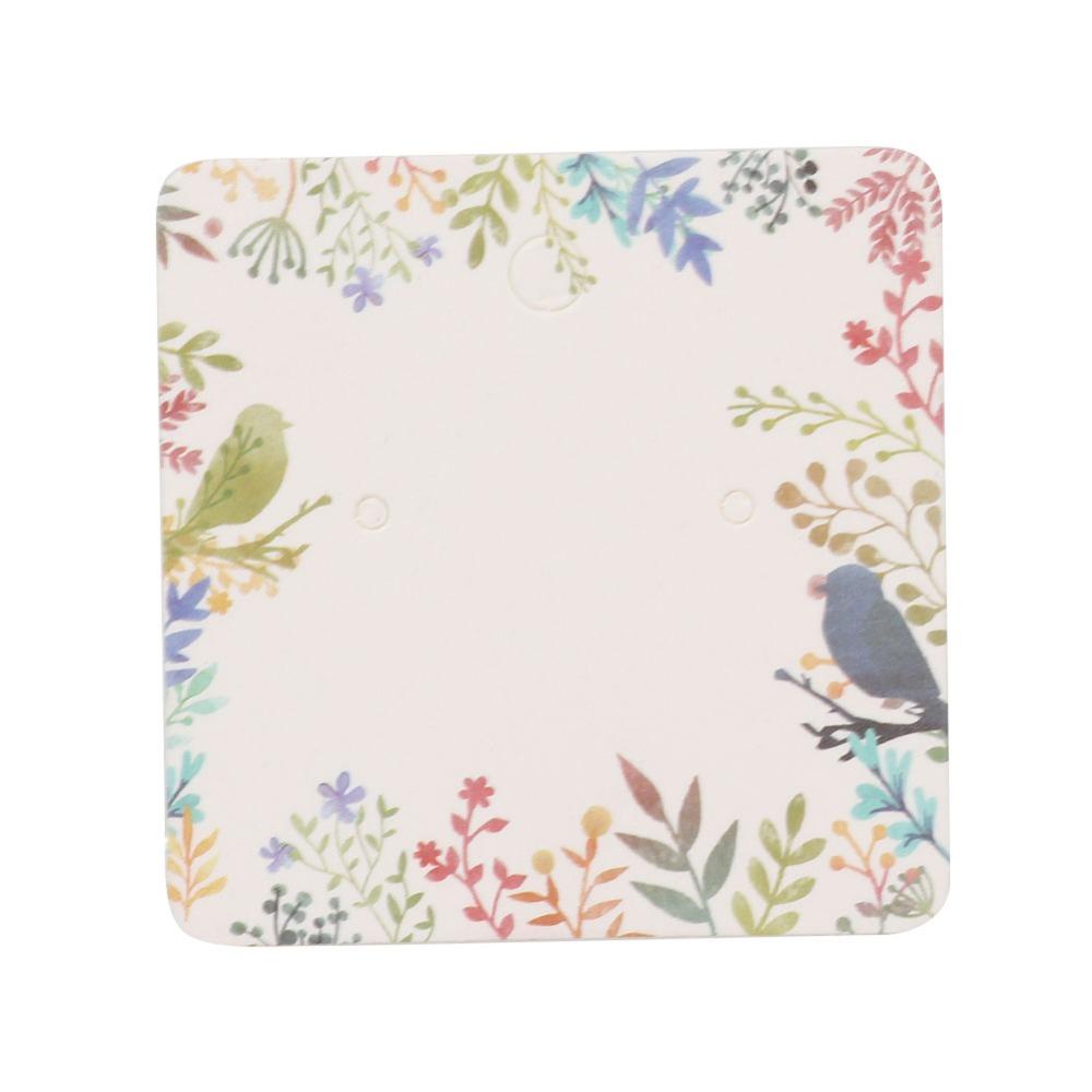 100Pcs 5*5cm Handmade Jewelry Packaging Cardstock Earring wholesale classification packing