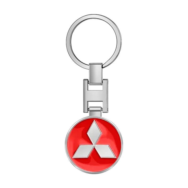 Car Metal Key Chain Hanging KeyChain Best Gift Key Ring Jewelry For Mitsubishi ASX Lancer Pajero Outlander L200 EVO Lancer EX