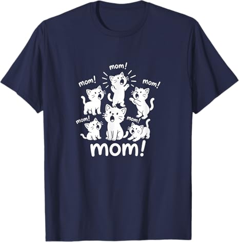 Mom Cat Shirt Funny Mama Kittens Mothers Day Humor Tshirt Y2k Kitten Comic Graphic Saying Tee Novelty Gift Womens Fashion Top