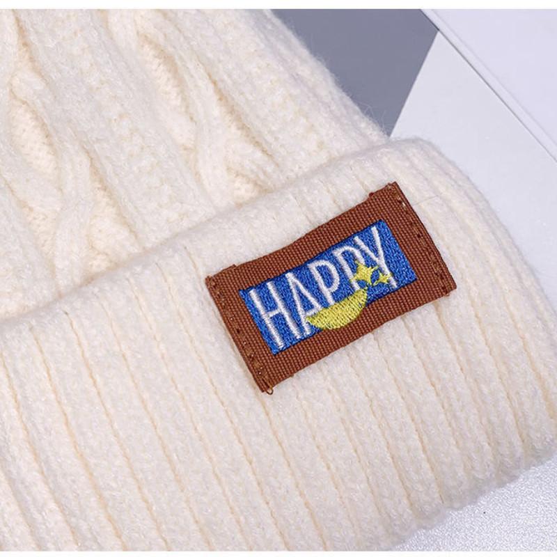 Зимняя корейская женская плюшевая шапка из искусственного меха, модная для студентов с толстой бархатной защитой для ушей и вязаной пряжей