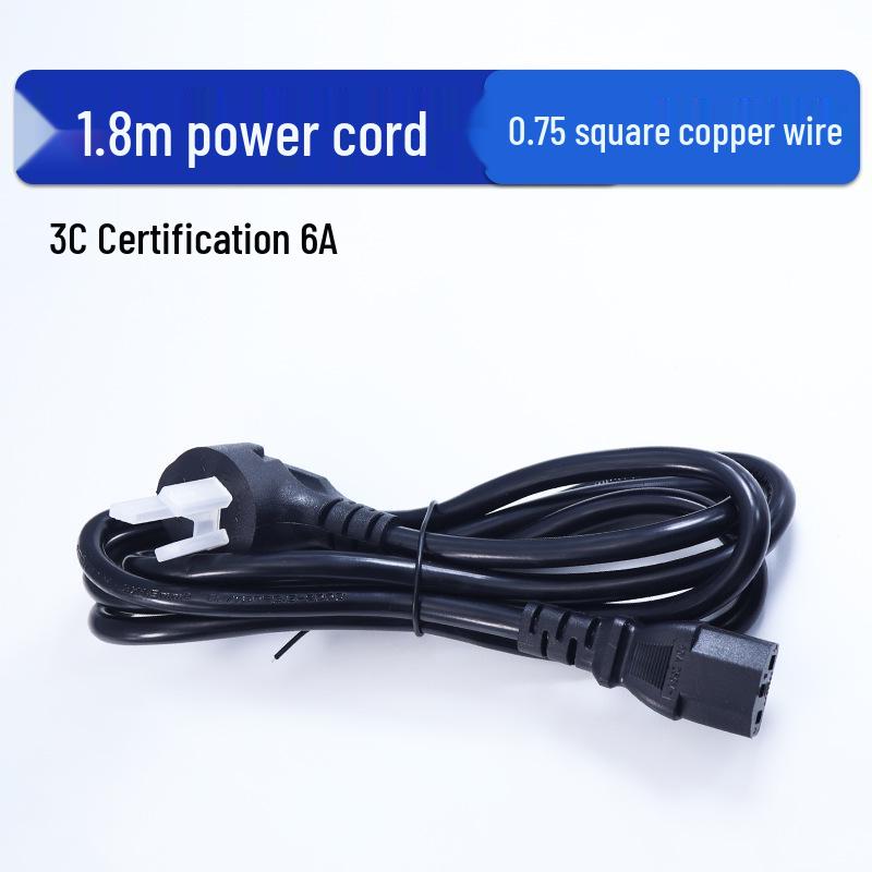 Сетевой шнур IEC C13, 1,8 м, 10 А, 1,0 кв. мм, Однофазный 220 В, Фильтр 6 А, 0,75 кв. мм