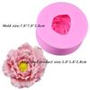 Large New Peony Candle Wax Silicone Soap Molds Fondant Handmade Clay Resin Plaster Mold Decorating Home DecorM2441 Wedding