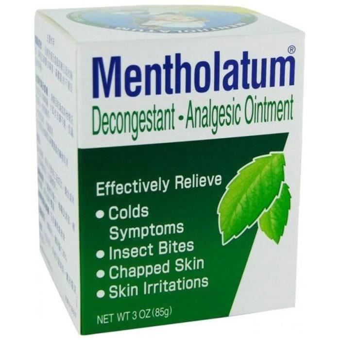 Baume Mentholatum - Mentholatum - 85g - 35% Menthol - Eucalyptus - Massage Thai