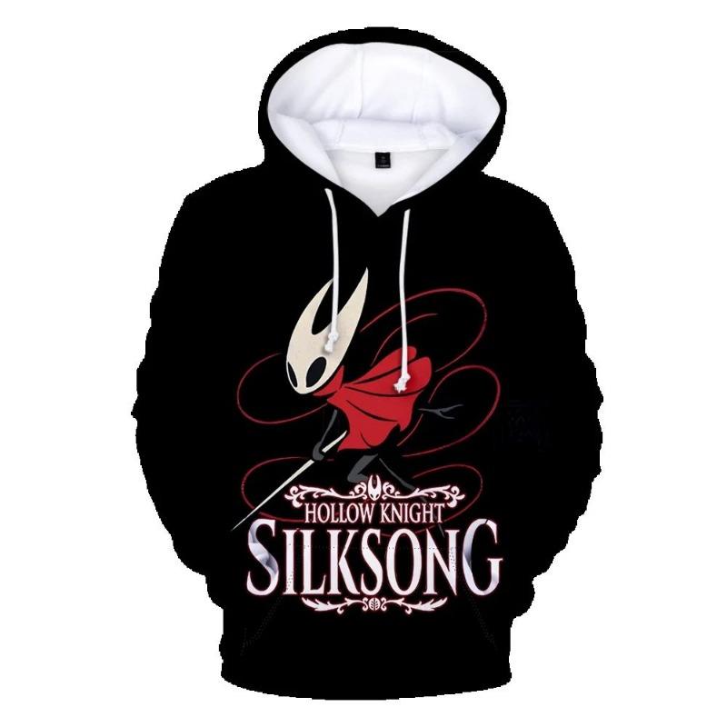 Худи Hollow Knight 2025 Винтажный Мерч Худи Мужские и Женские Хип-хоп Спортивный Пуловер Толстовка
