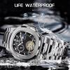 LIGE Dual Seconds Tourbillon Watch 24 Hour Mechanical Watch  Stainless Steel Authentic Men Watch