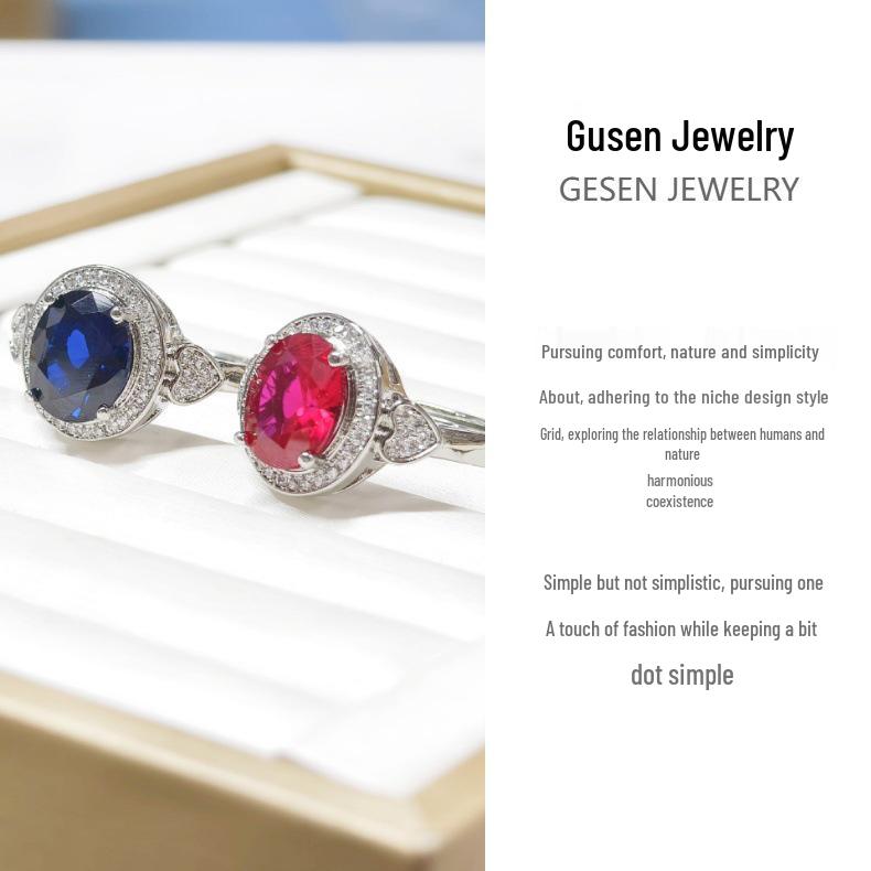 Gesen Jewelry Роскошное разноцветное кольцо-яйцо голубя с цирконами