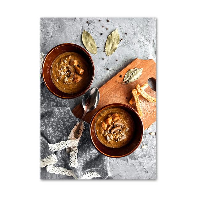 Завтрак шоколадное кольцо торт кофе хлеб плакаты на скандинавскую тему принты настенная живопись на холсте картины десертный магазин домашний декор