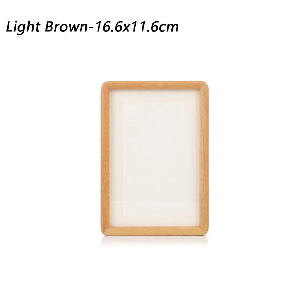 New 6/7/8 Inch Black Walnut Photo Frame Real Wooden Handmade Mortise Tenon Photo Frame Simple Picture Frame