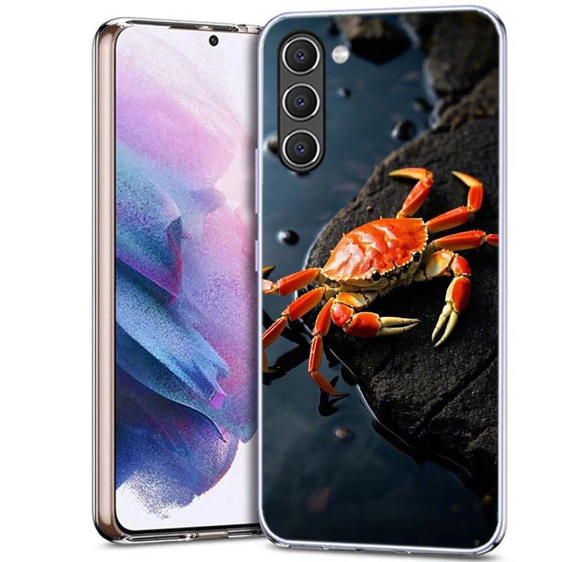 Unique Animal Crab Phone Case for Samsung A54 A14 A24 A34 A17 A37 A57 A55 A35 A25 A15 A13 A23 A33 A53 A07 A05S A04S A03 A73 Gala