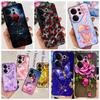 Для Tecno Camon 20 20 Pro 4/5G 20s Pro 20 Premier Цветок Бабочка Разноцветный Девочковый Чехол Прозрачный Мягкий ТПУ Силиконовый Задняя Крышка