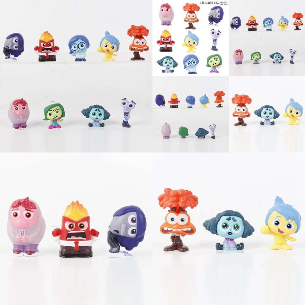Очаровательный Набор Коллекционных ПВХ Фигурок «Головоломка» Забавные Модели Игрушки для Коллекционирования