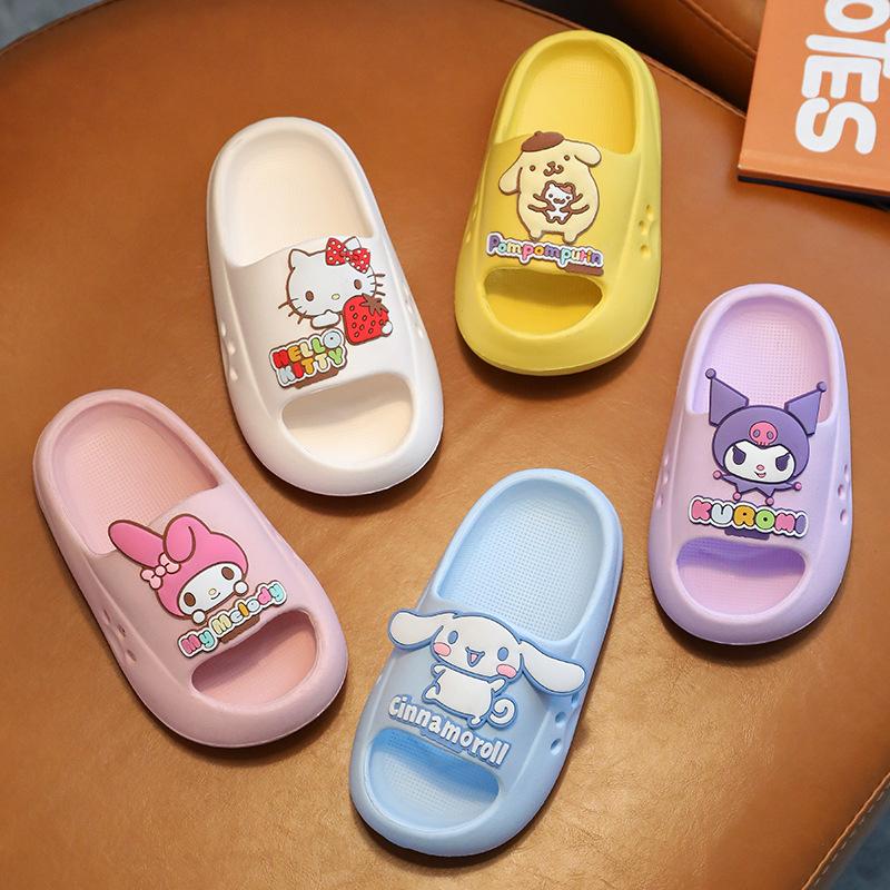 EVA New children's slippers for summer, cute princess baby indoor home slippers for boys and girls, non-slip bathroom slippers