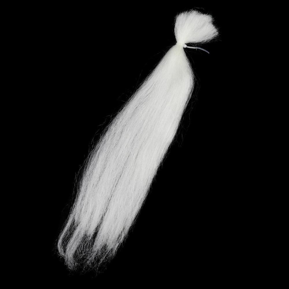 Синтетическая пряжа гофрированная Kinky Minnow Fiber Длина 30 см Материал для рыболовных снастей Материал для вязания головки джиг-приманки с хвостом из оленьего волоса Однотонный