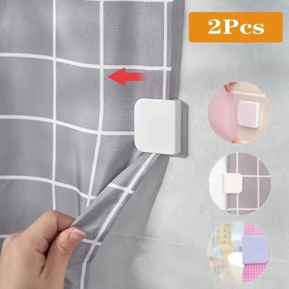 2/4/6/8Pcs Transparent Curtain Closure Clip Windproof Curtain Fixing Buckle  Toilet Curtain