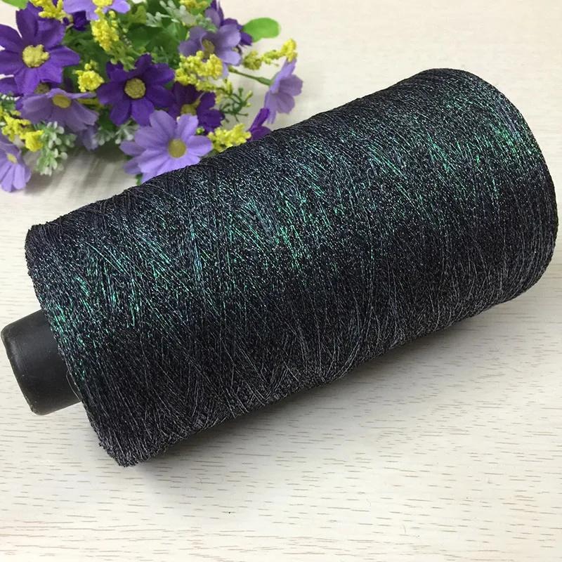 250 г Красивая блестящая льняная пряжа золотого и серебряного цвета для ручного вязания крючком, тонкая швейная нить для летнего кардигана, накидки