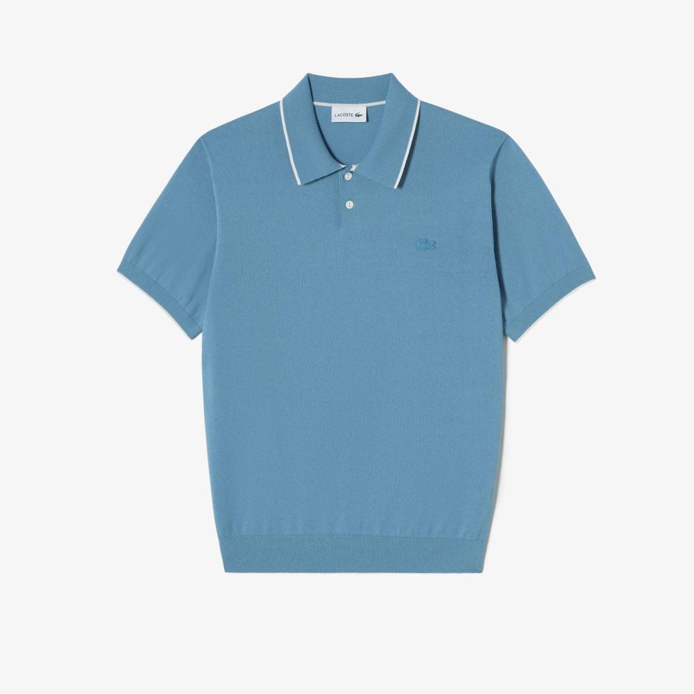[lacoste] Men's Tipping Paper Short Sleeve Sweater Polo Shirt PH744E-56GJBK